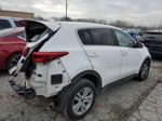 2017 Kia Sportage Lx White vin: KNDPM3AC4H7167381