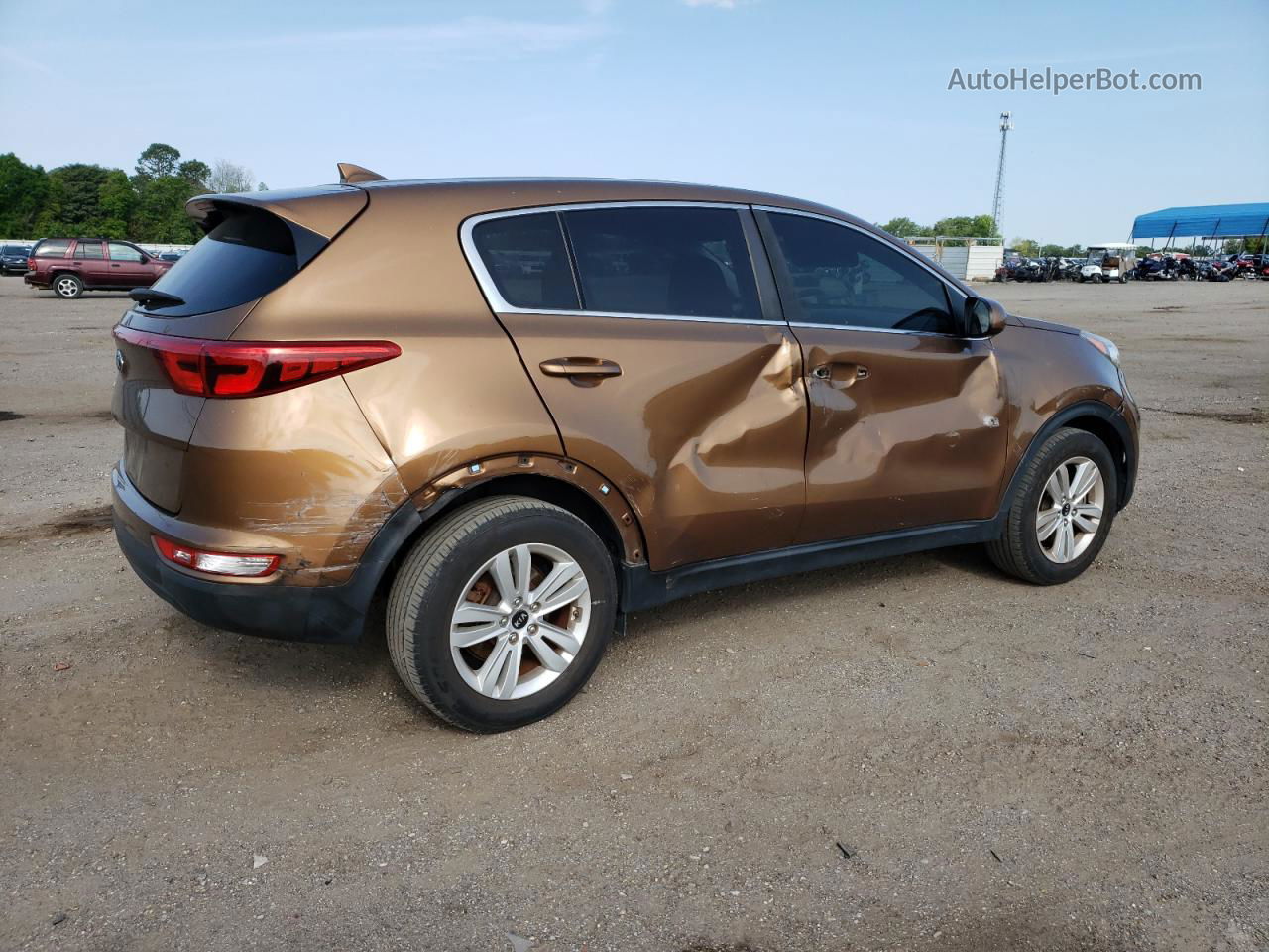 2017 Kia Sportage Lx Brown vin: KNDPM3AC4H7213663