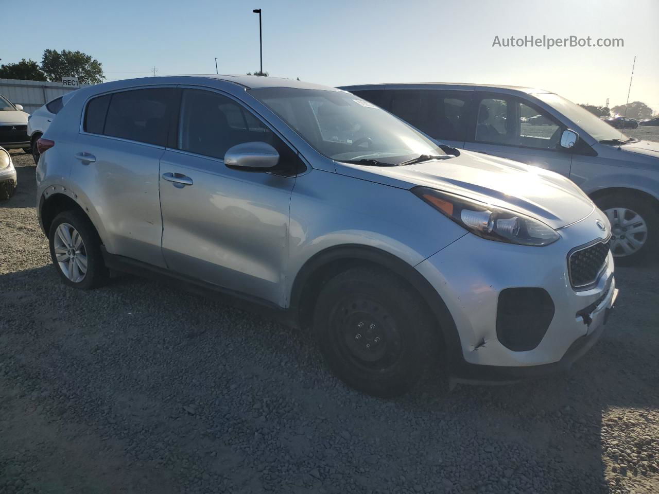 2017 Kia Sportage Lx Silver vin: KNDPM3AC4H7226770