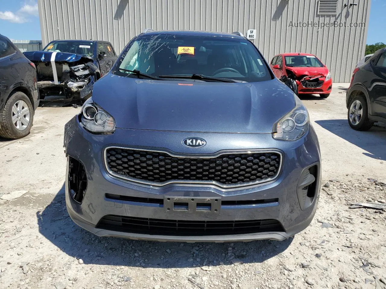 2017 Kia Sportage Lx Blue vin: KNDPM3AC4H7235226