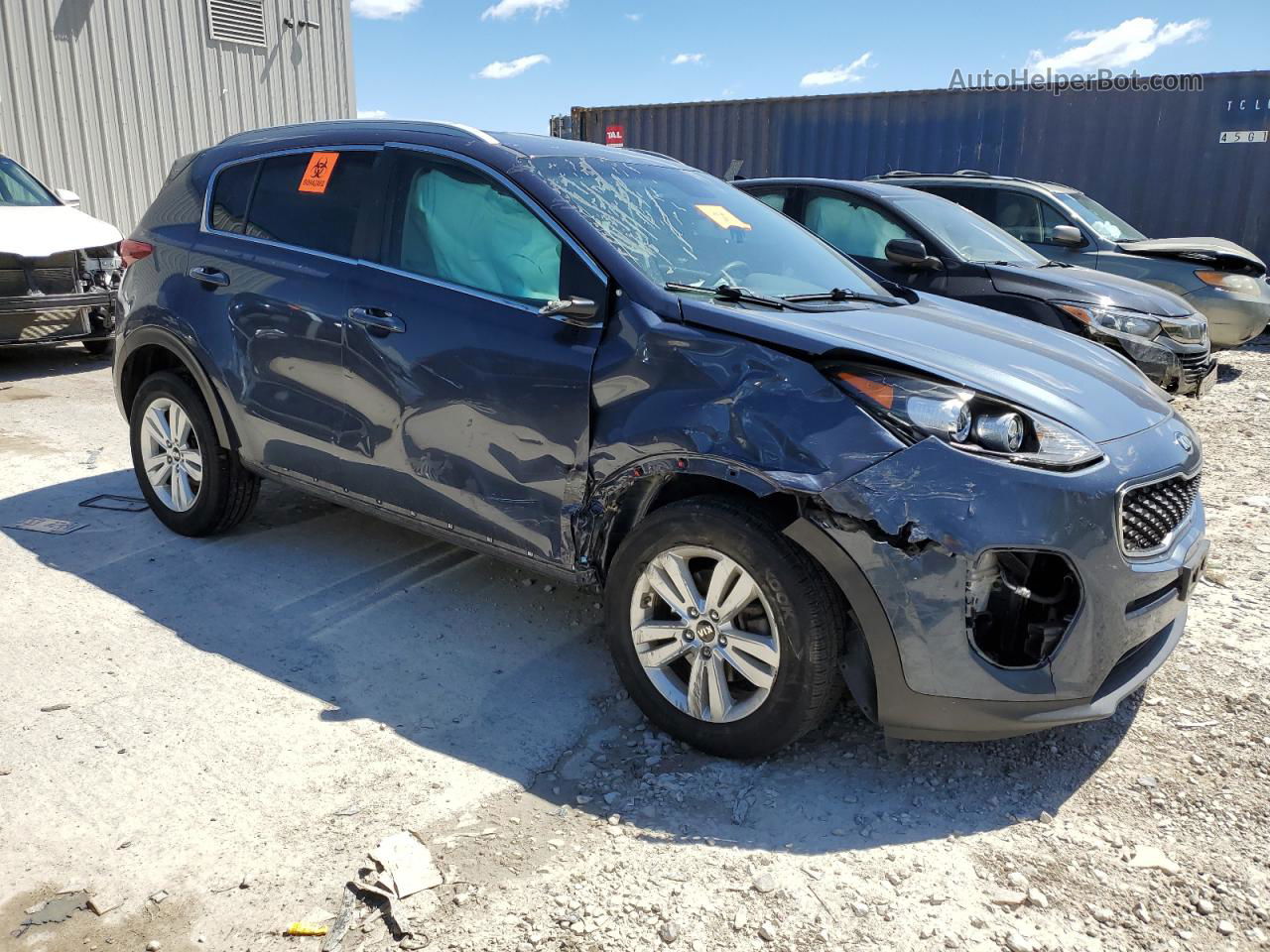 2017 Kia Sportage Lx Blue vin: KNDPM3AC4H7235226