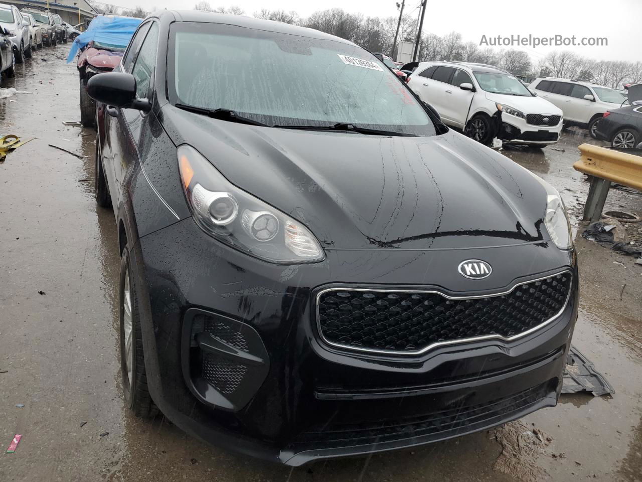 2017 Kia Sportage Lx Черный vin: KNDPM3AC4H7293188