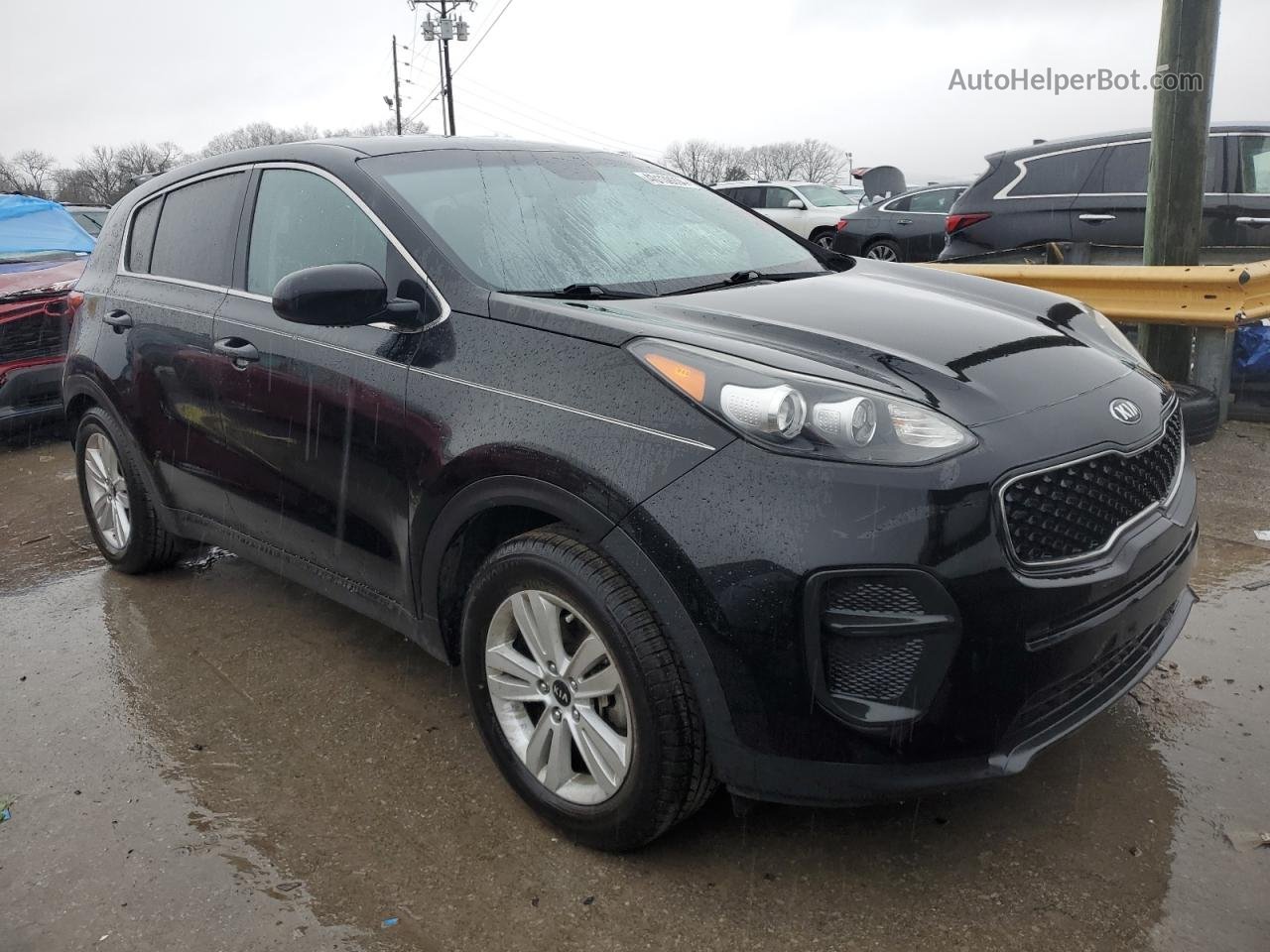 2017 Kia Sportage Lx Черный vin: KNDPM3AC4H7293188