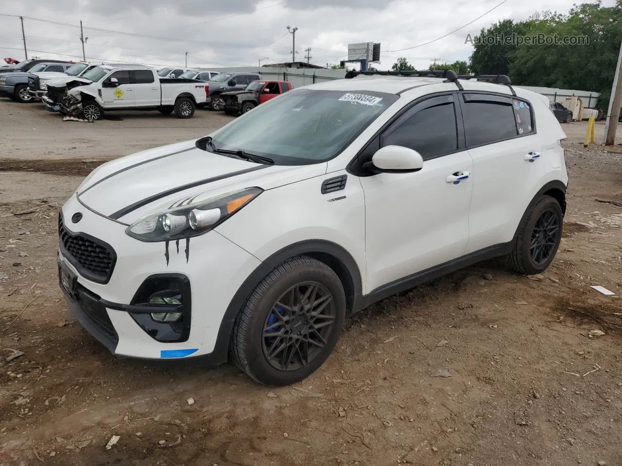 2020 Kia Sportage Lx White vin: KNDPM3AC4L7676671