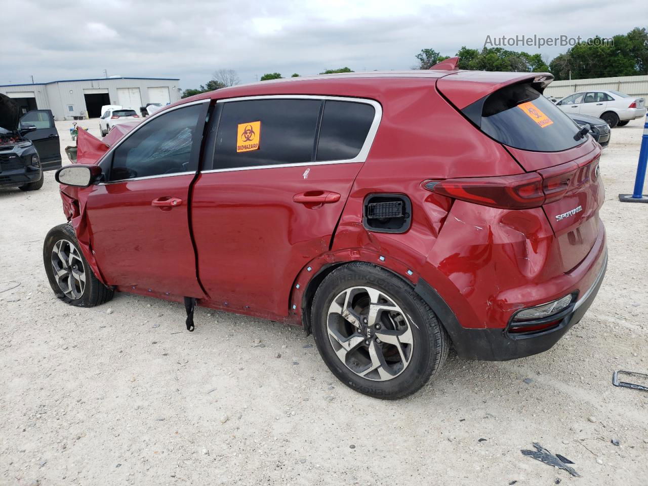 2020 Kia Sportage Lx Red vin: KNDPM3AC4L7776446