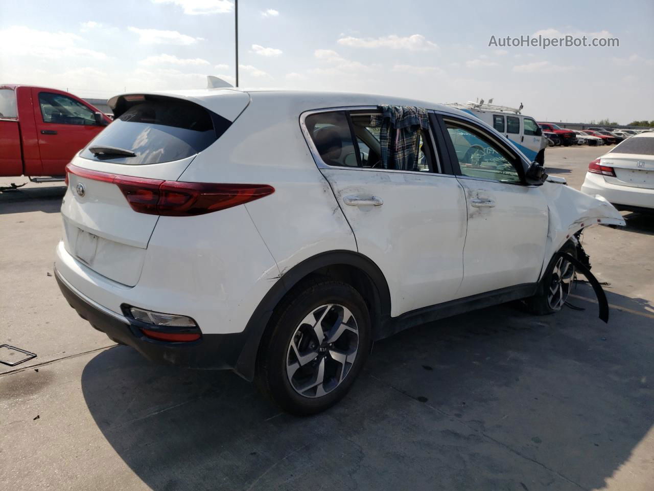 2020 Kia Sportage Lx White vin: KNDPM3AC4L7807503