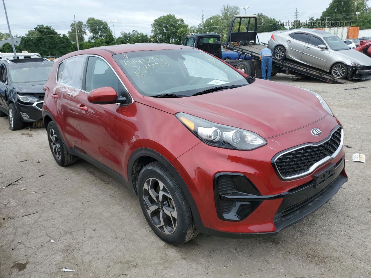 2020 Kia Sportage Lx Красный vin: KNDPM3AC4L7812023