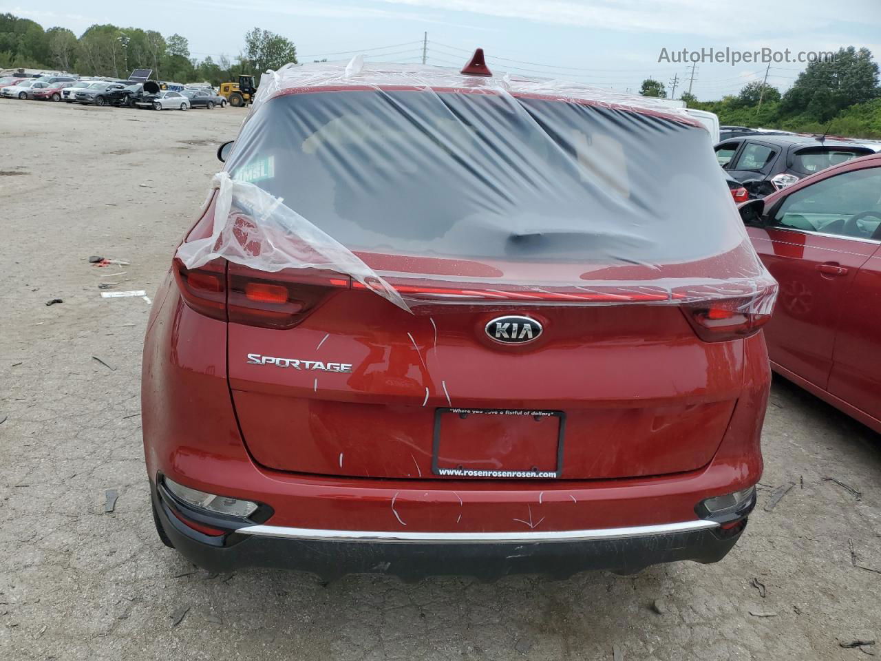 2020 Kia Sportage Lx Красный vin: KNDPM3AC4L7812023