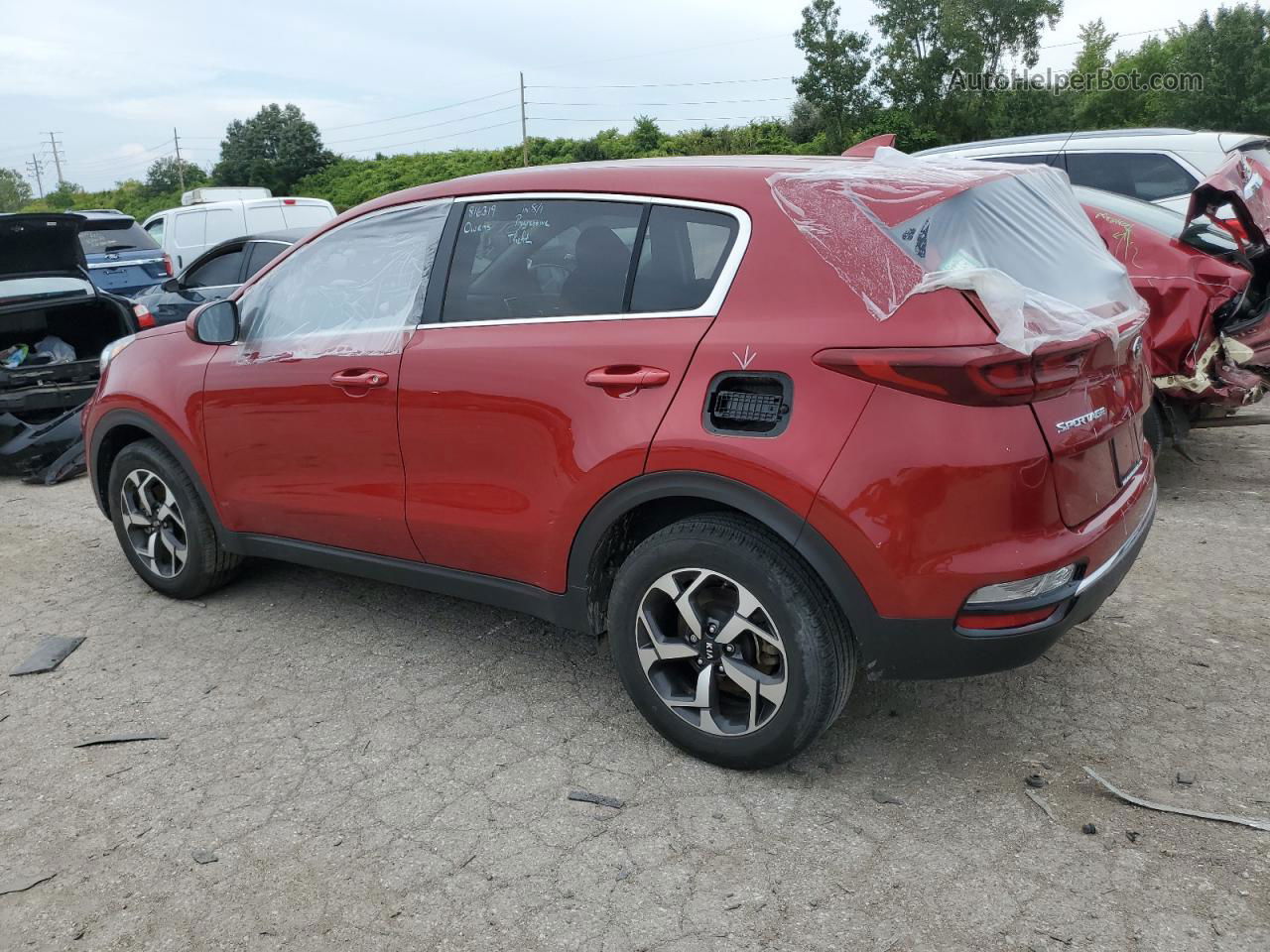 2020 Kia Sportage Lx Красный vin: KNDPM3AC4L7812023