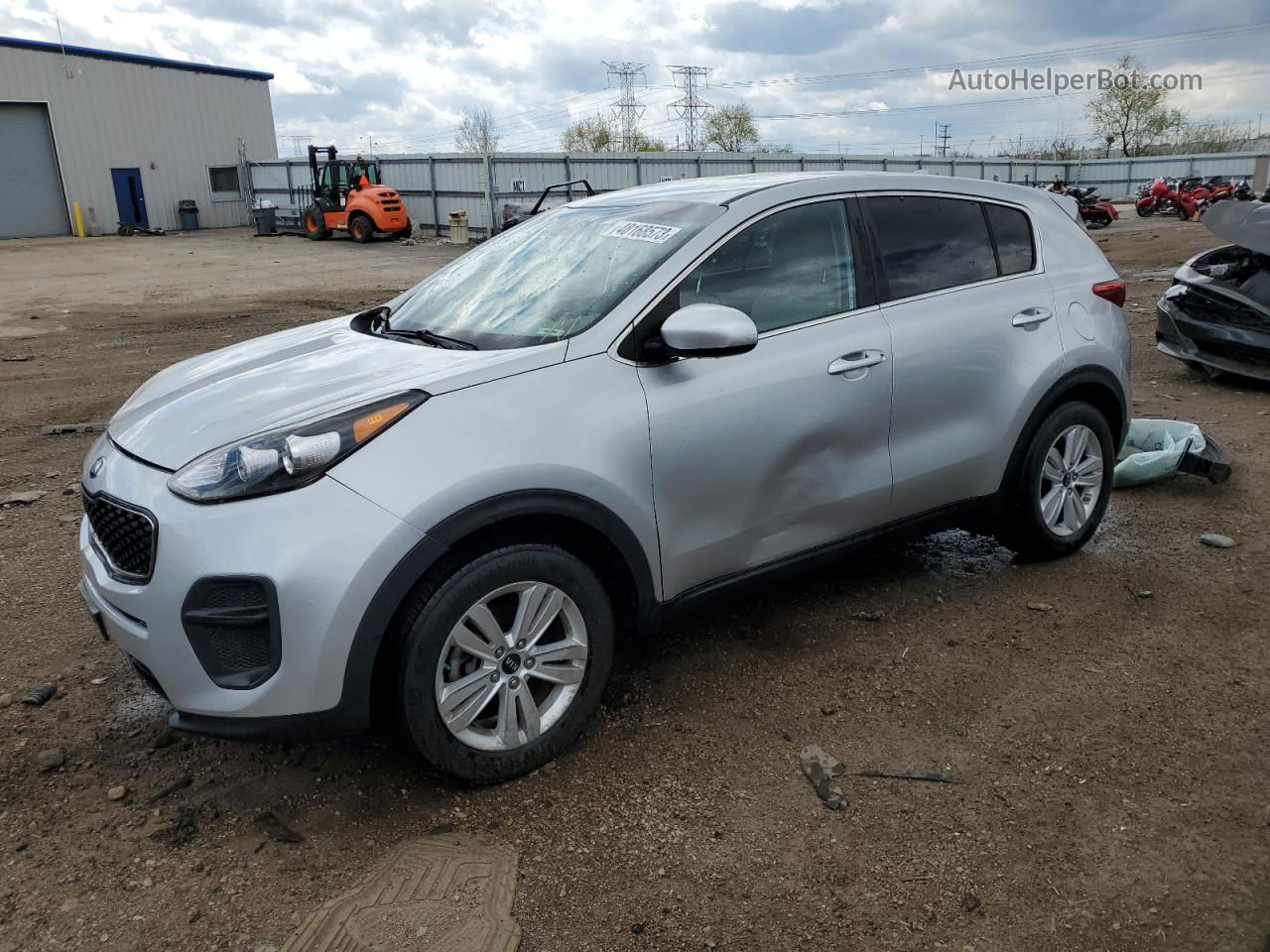 2017 Kia Sportage Lx Silver vin: KNDPM3AC5H7145485