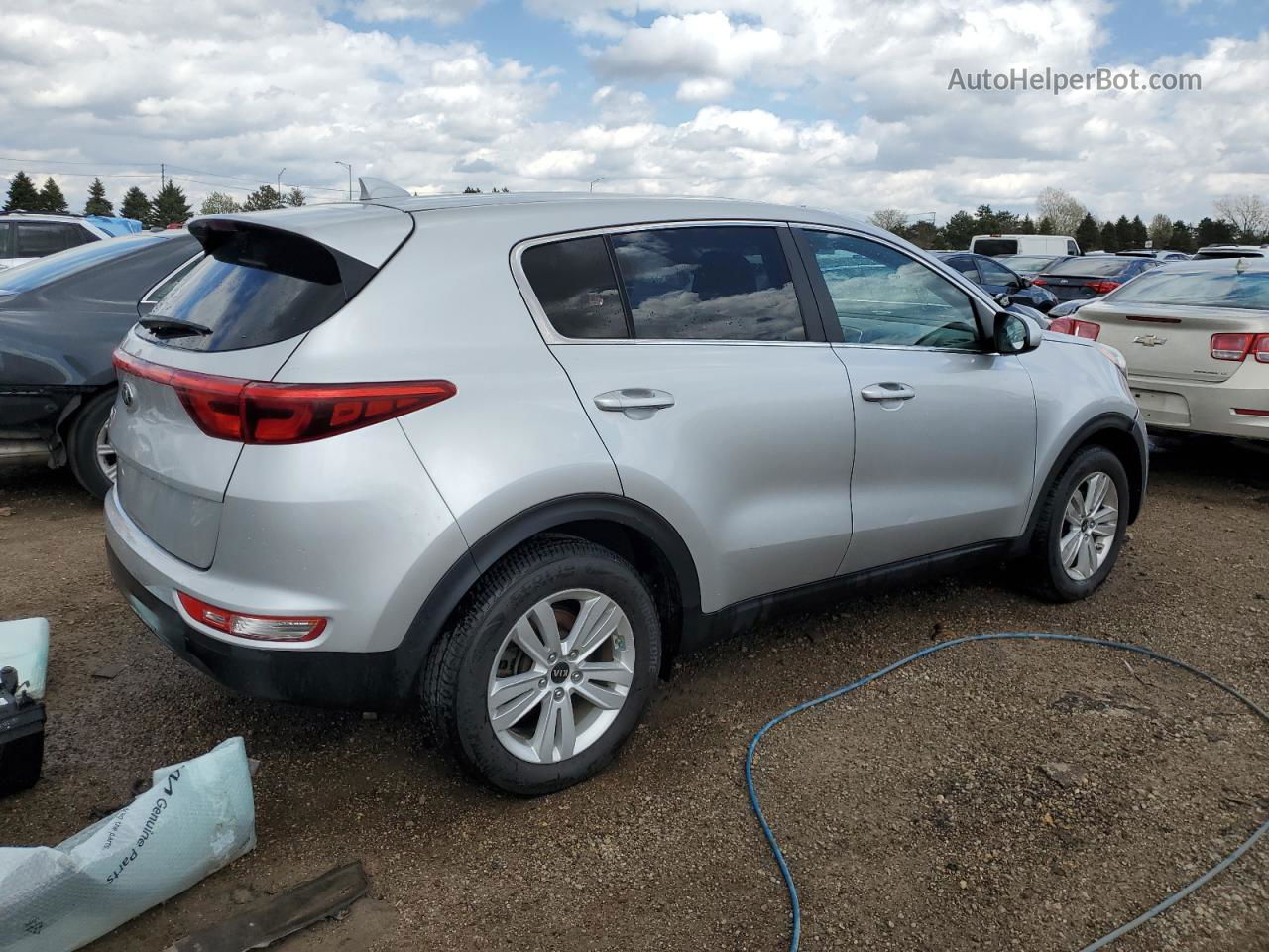 2017 Kia Sportage Lx Silver vin: KNDPM3AC5H7145485