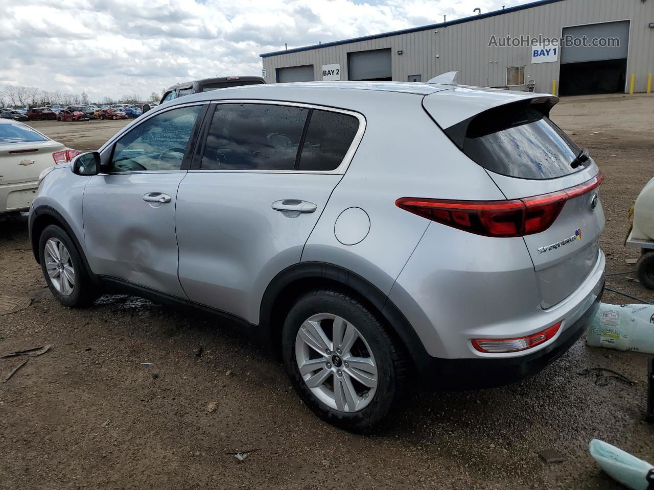 2017 Kia Sportage Lx Silver vin: KNDPM3AC5H7145485