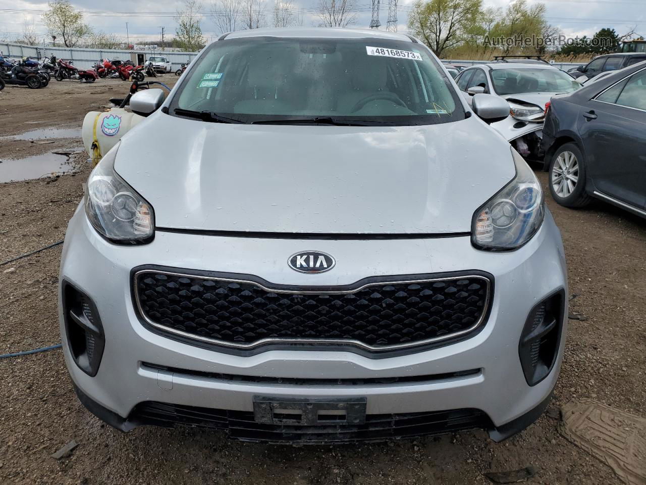 2017 Kia Sportage Lx Silver vin: KNDPM3AC5H7145485