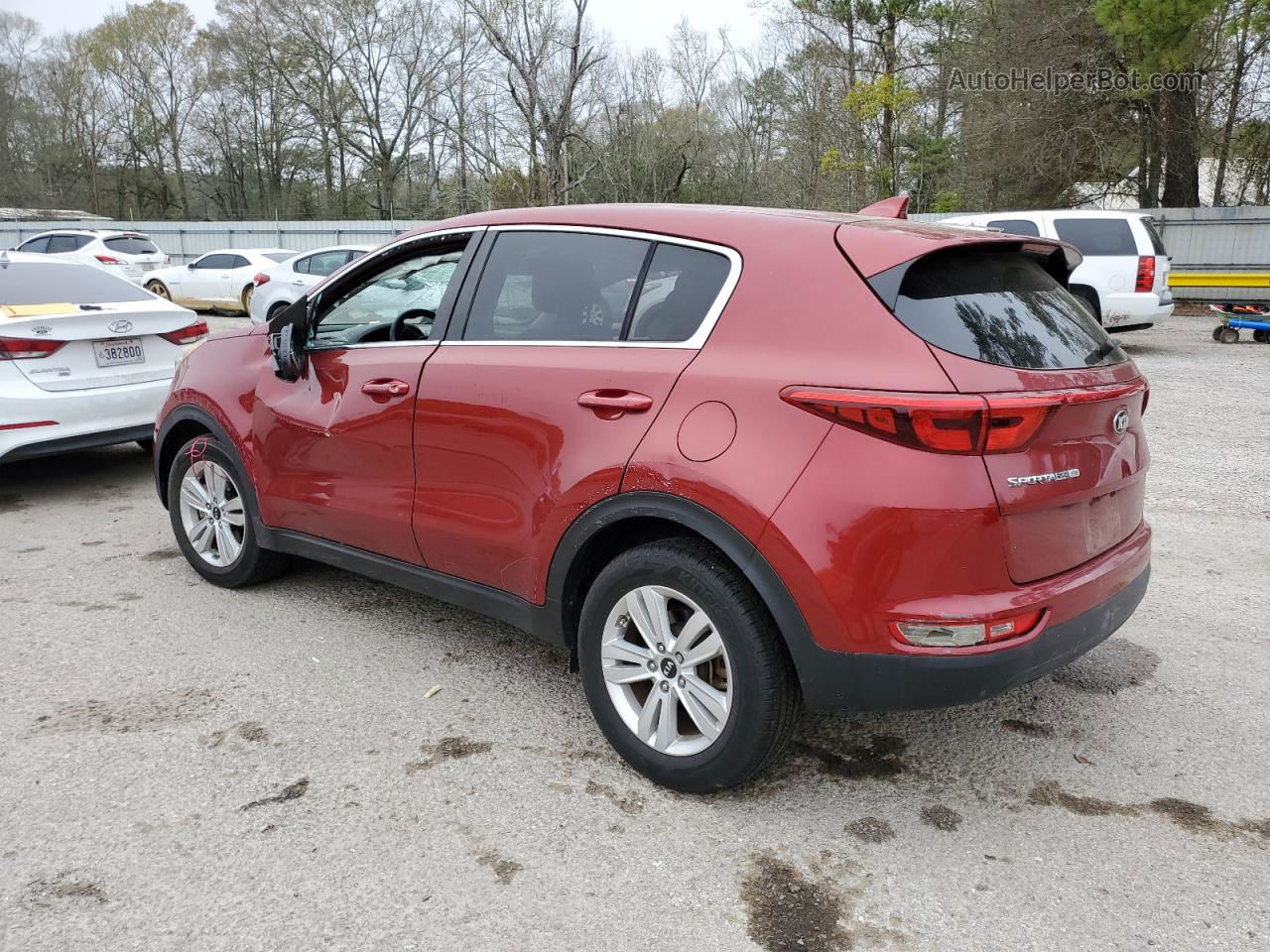 2017 Kia Sportage Lx Burgundy vin: KNDPM3AC5H7160939