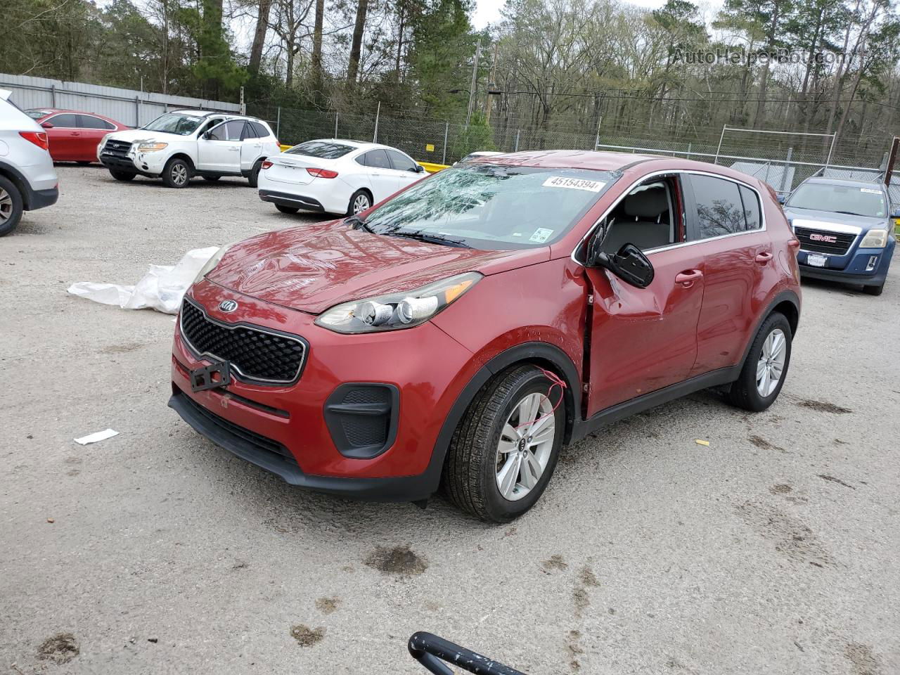 2017 Kia Sportage Lx Бордовый vin: KNDPM3AC5H7160939