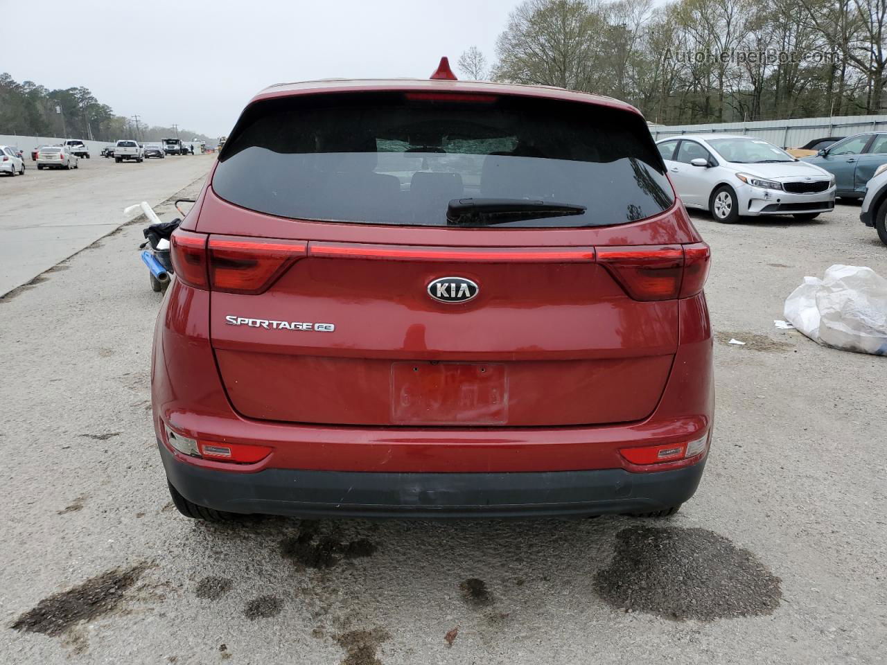 2017 Kia Sportage Lx Бордовый vin: KNDPM3AC5H7160939