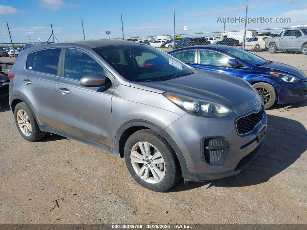 2017 Kia Sportage Lx Gray vin: KNDPM3AC5H7185615