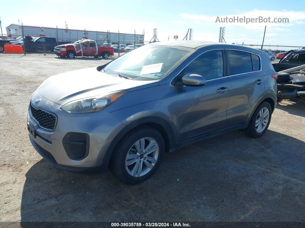 2017 Kia Sportage Lx Gray vin: KNDPM3AC5H7185615