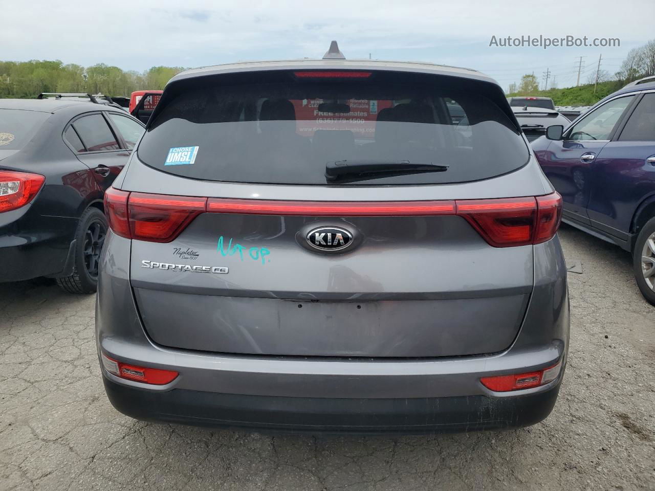 2017 Kia Sportage Lx Серый vin: KNDPM3AC5H7226745