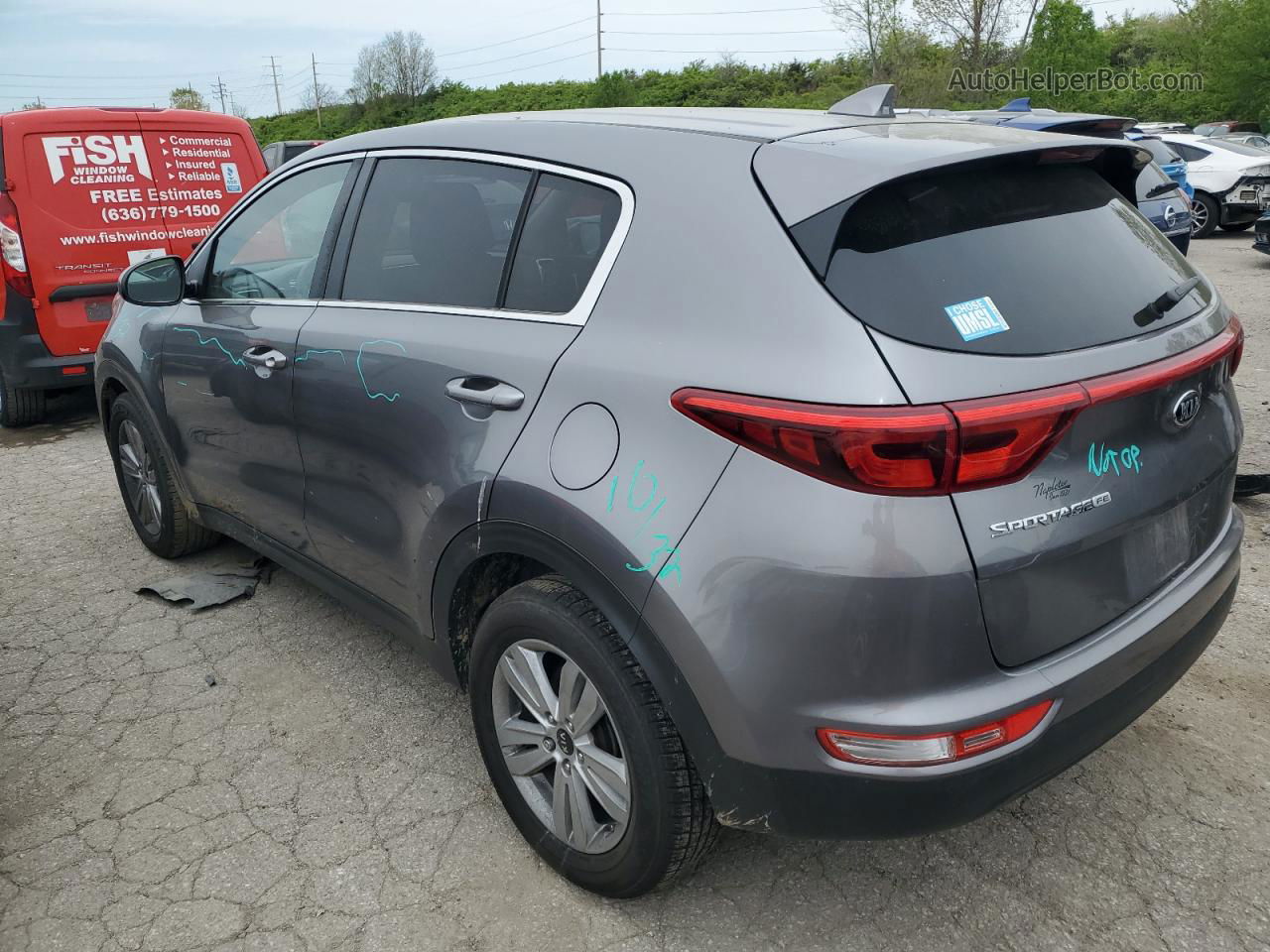 2017 Kia Sportage Lx Gray vin: KNDPM3AC5H7226745