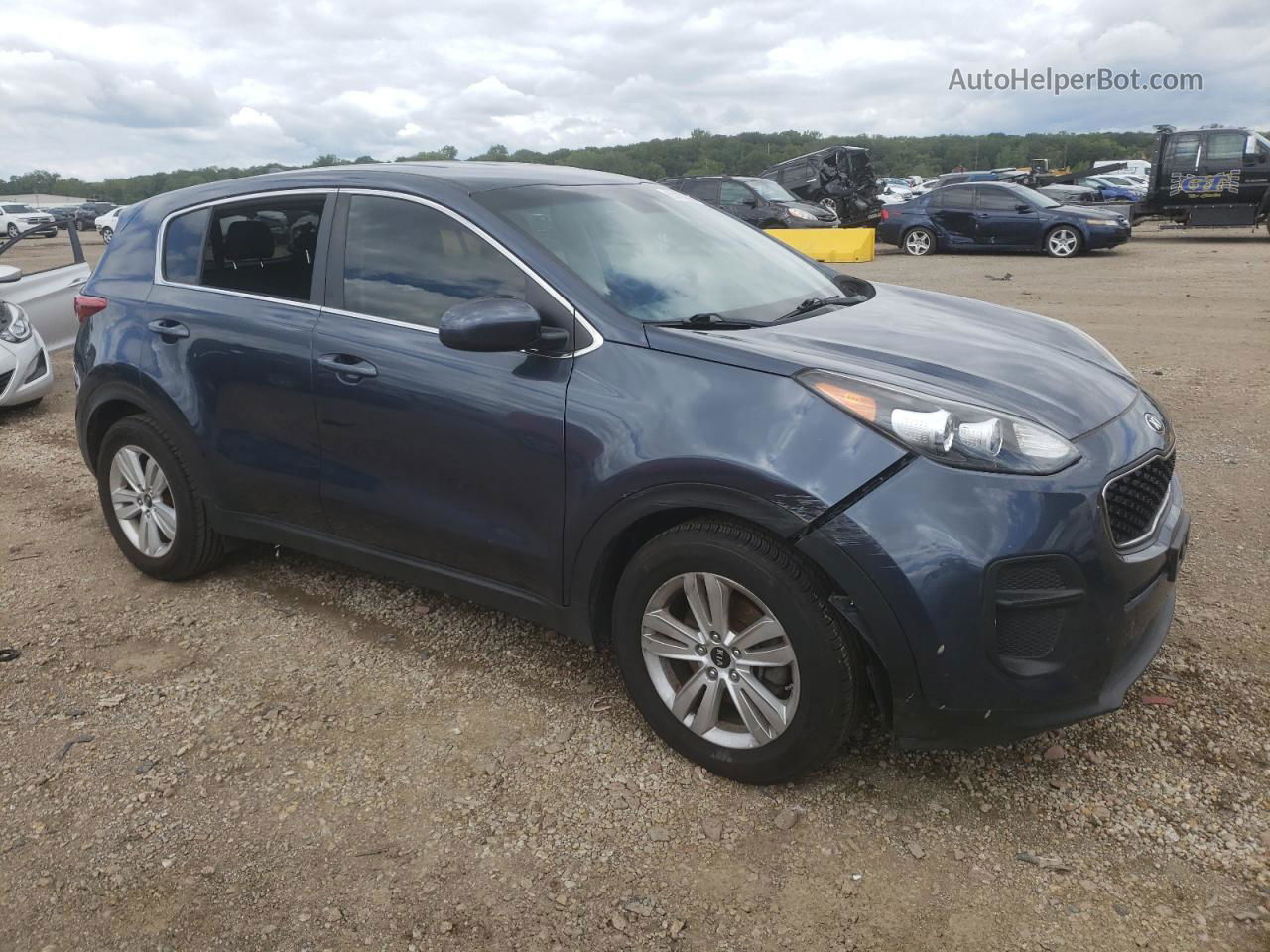 2017 Kia Sportage Lx Blue vin: KNDPM3AC5H7232741