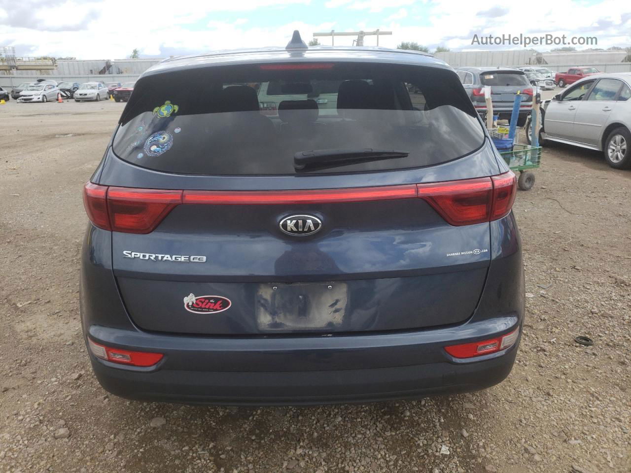 2017 Kia Sportage Lx Blue vin: KNDPM3AC5H7232741