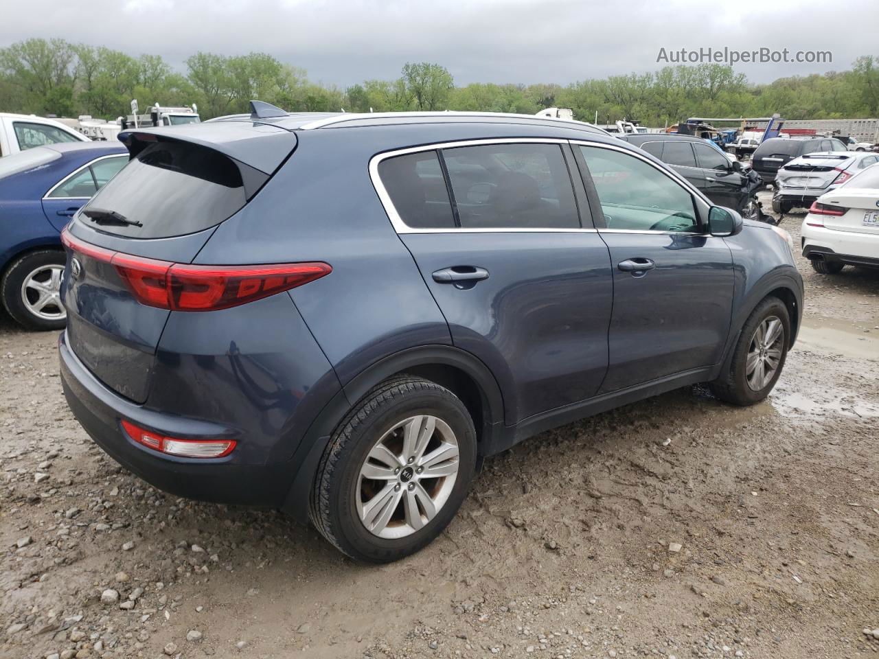 2017 Kia Sportage Lx Blue vin: KNDPM3AC5H7238541