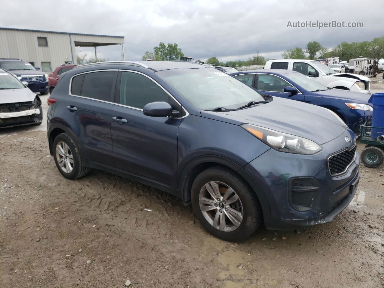 2017 Kia Sportage Lx Blue vin: KNDPM3AC5H7238541