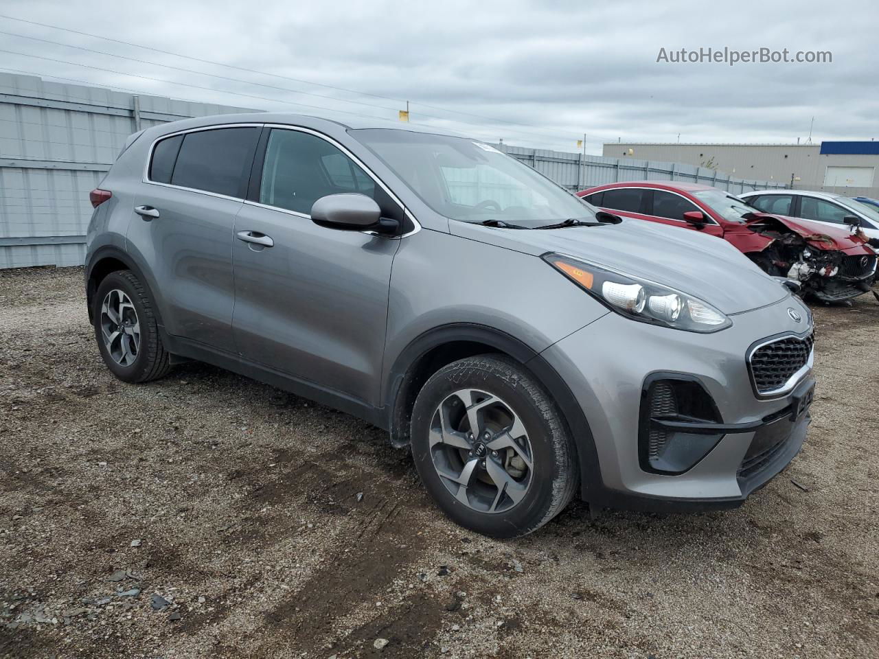 2020 Kia Sportage Lx Gray vin: KNDPM3AC5L7756478