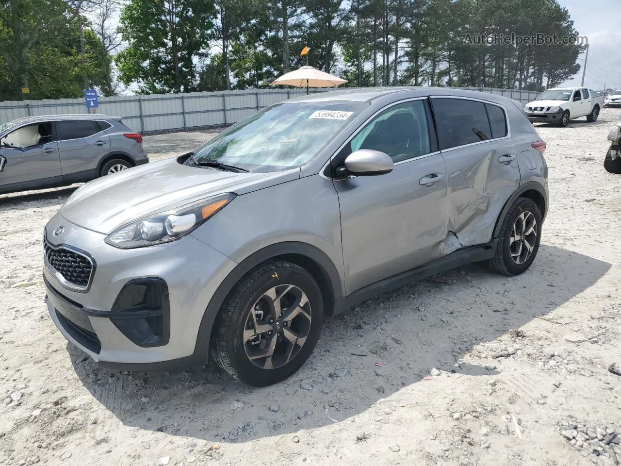 2020 Kia Sportage Lx Silver vin: KNDPM3AC5L7760157