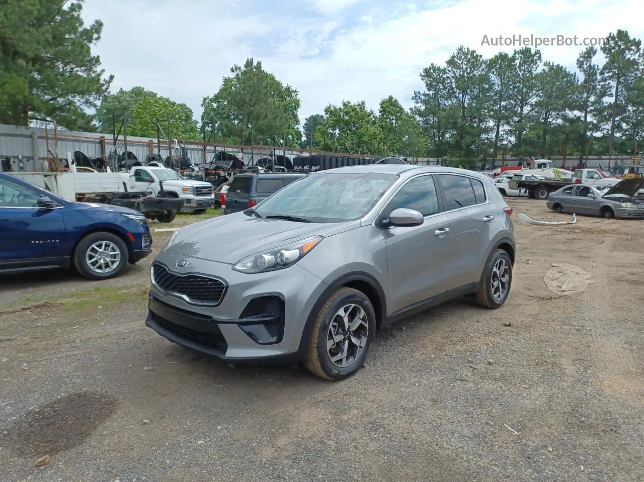 2020 Kia Sportage Lx Gray vin: KNDPM3AC5L7779856