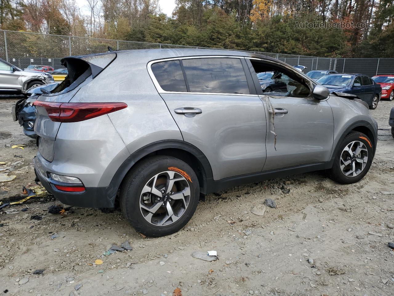 2020 Kia Sportage Lx Silver vin: KNDPM3AC5L7799931