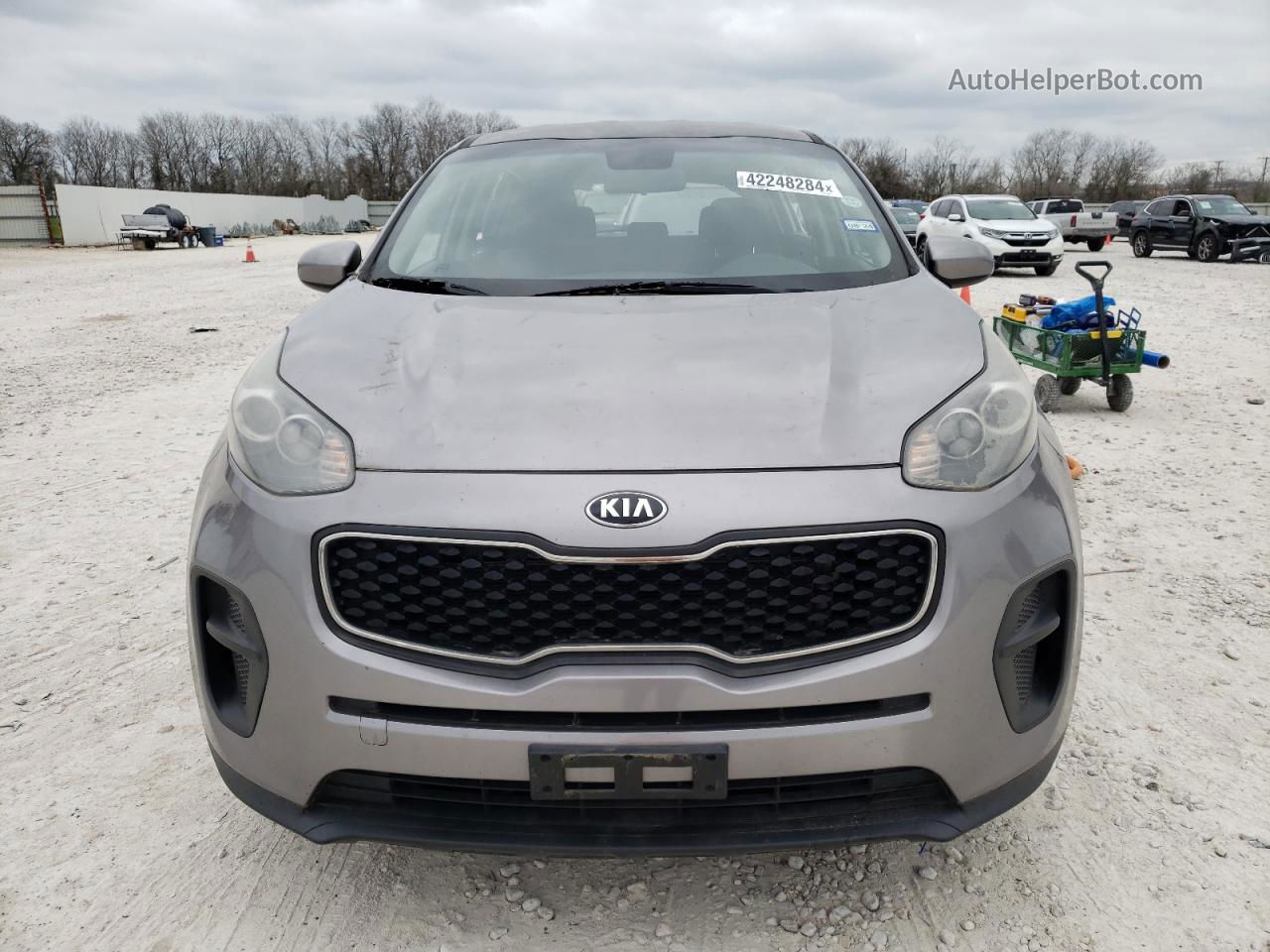 2017 Kia Sportage Lx Gray vin: KNDPM3AC6H7129862