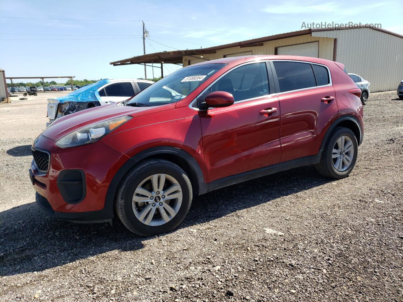 2017 Kia Sportage Lx Красный vin: KNDPM3AC6H7135743