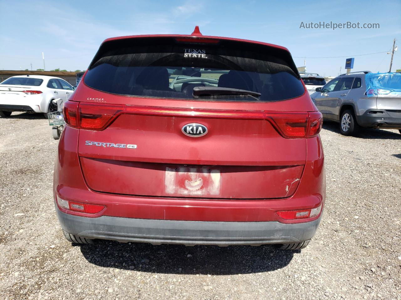 2017 Kia Sportage Lx Red vin: KNDPM3AC6H7135743