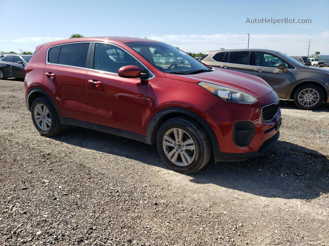 2017 Kia Sportage Lx Red vin: KNDPM3AC6H7135743