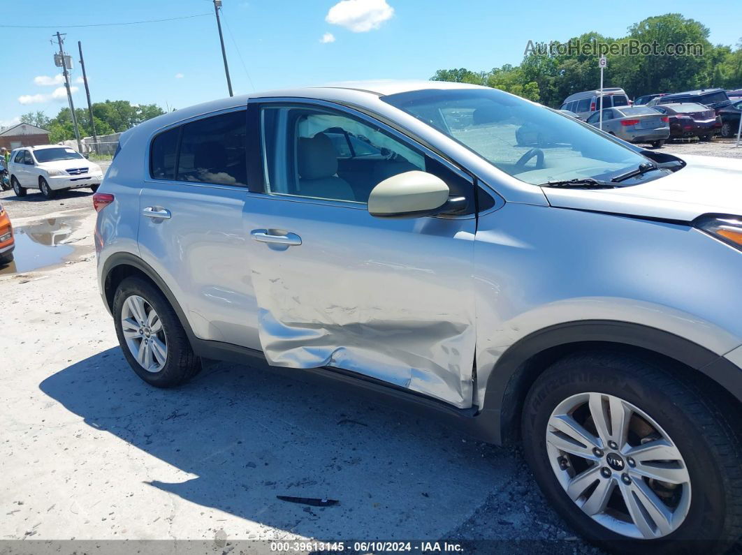 2017 Kia Sportage Lx Silver vin: KNDPM3AC6H7145611