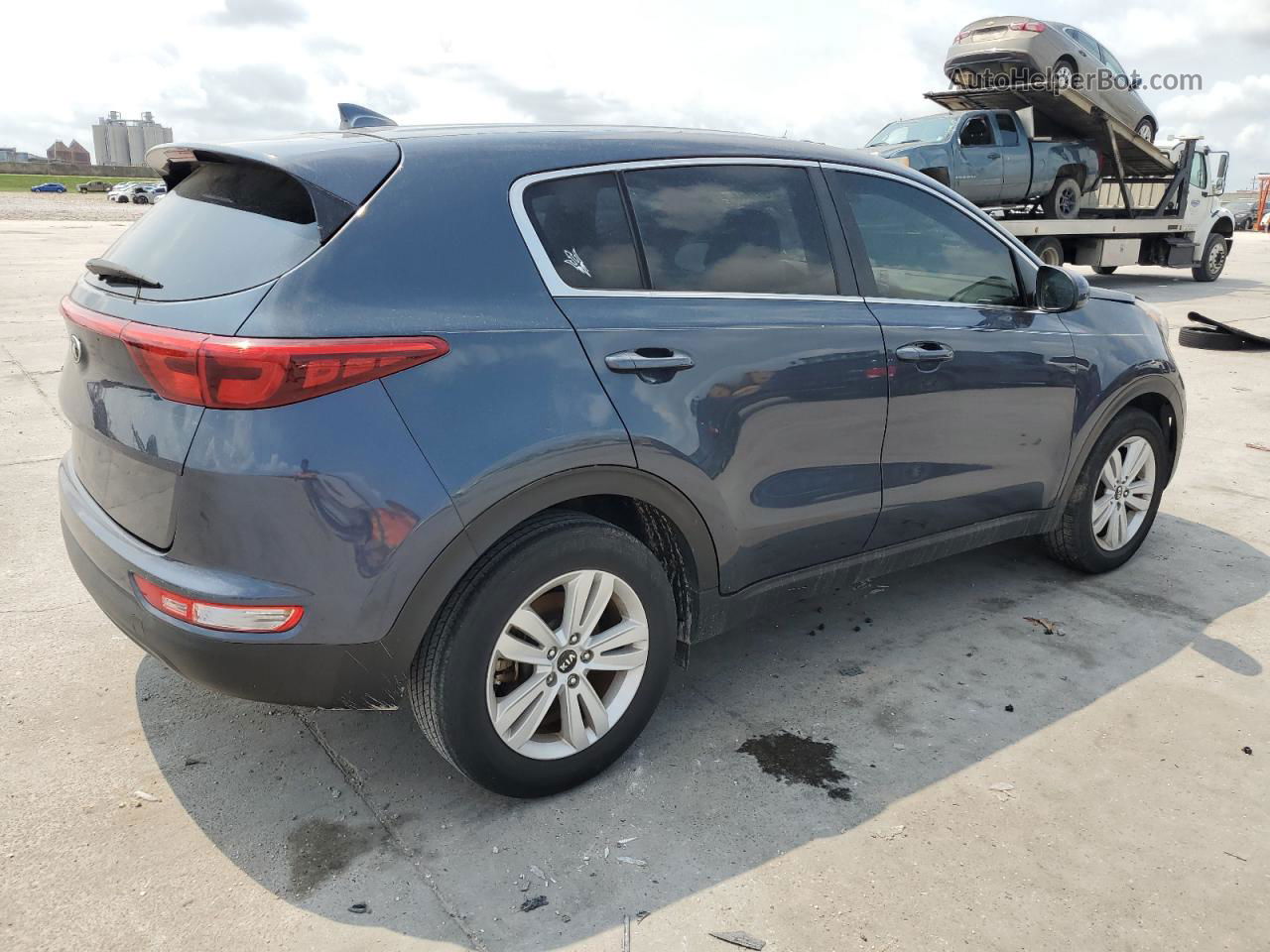 2017 Kia Sportage Lx Синий vin: KNDPM3AC6H7167947