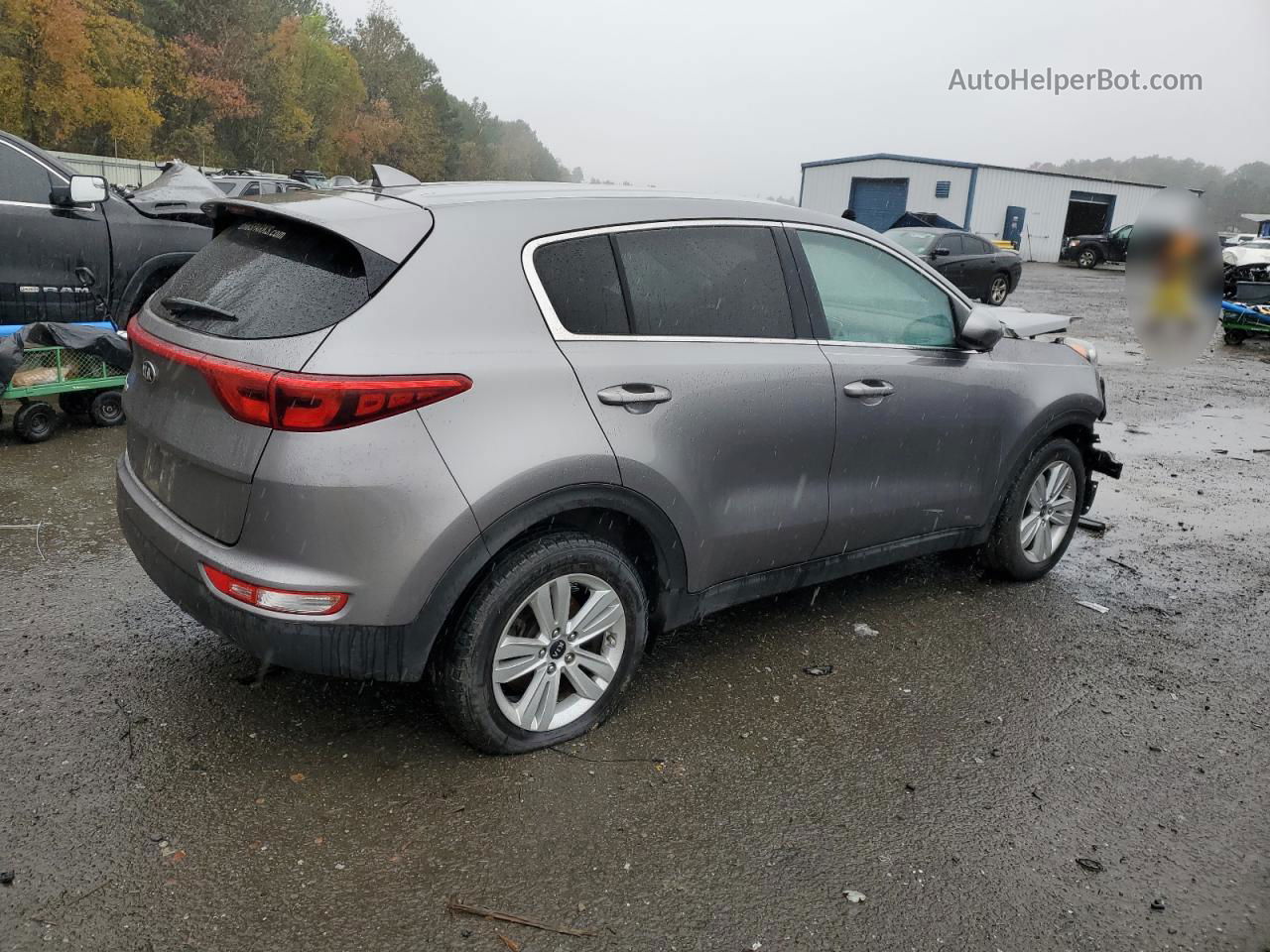 2017 Kia Sportage Lx Gray vin: KNDPM3AC6H7168435