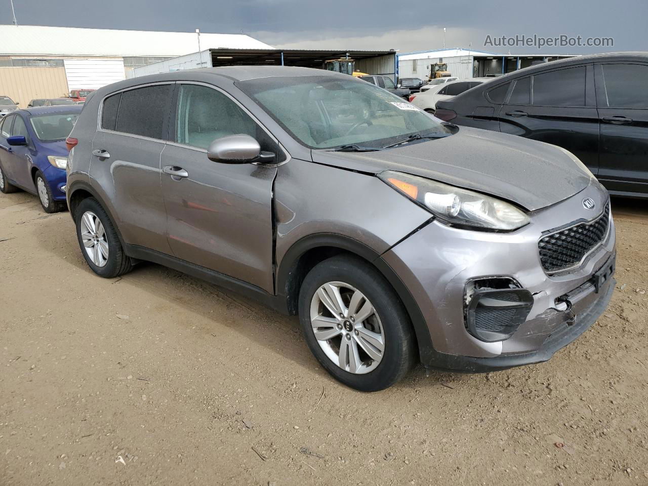 2017 Kia Sportage Lx Серый vin: KNDPM3AC6H7237575