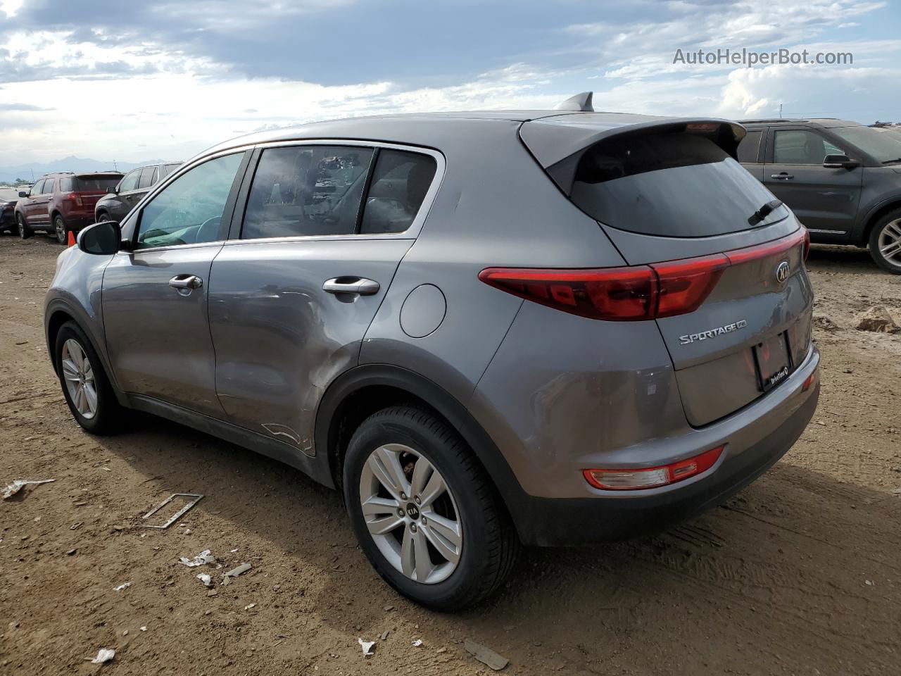 2017 Kia Sportage Lx Gray vin: KNDPM3AC6H7237575