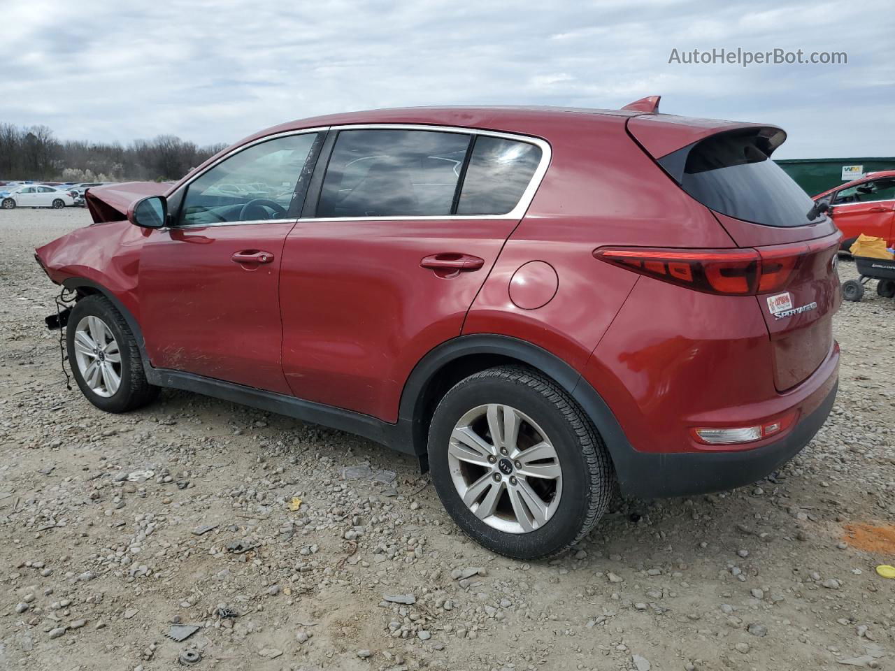 2017 Kia Sportage Lx Maroon vin: KNDPM3AC6H7240752