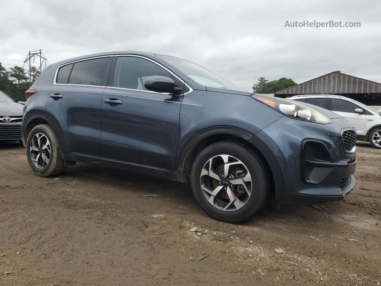 2020 Kia Sportage Lx Синий vin: KNDPM3AC6L7629870