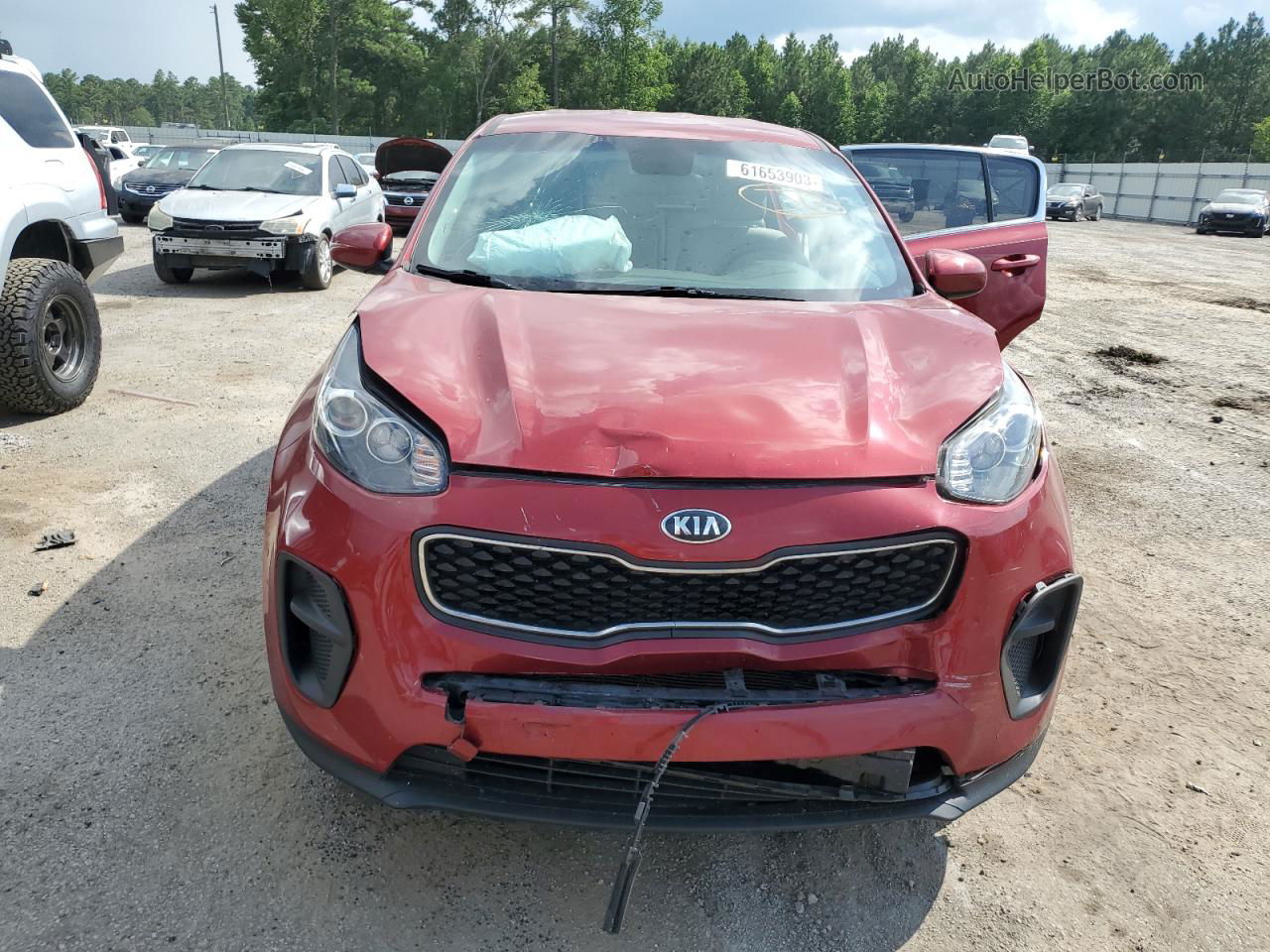 2017 Kia Sportage Lx Red vin: KNDPM3AC7H7146816