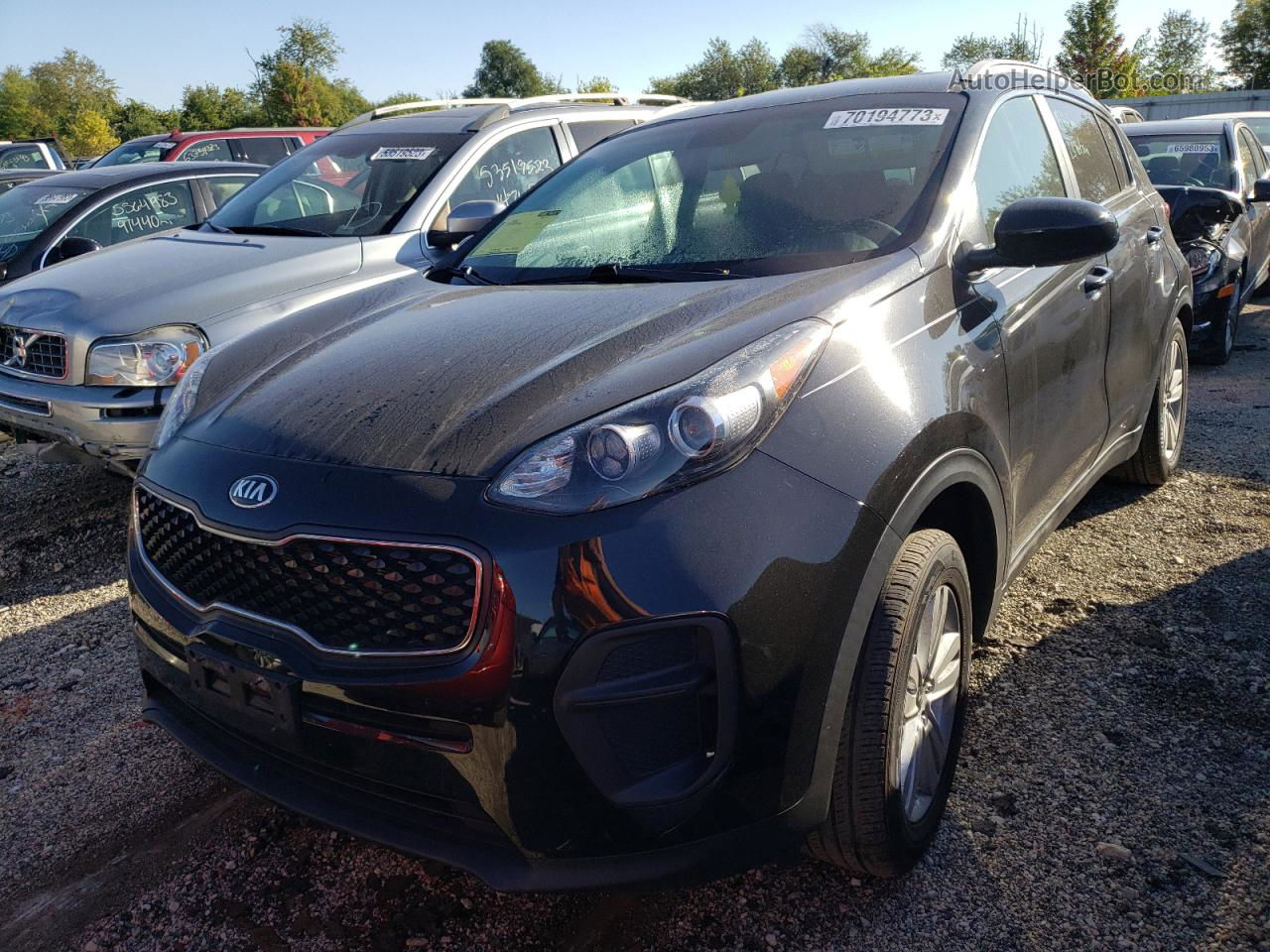 2017 Kia Sportage Lx Black vin: KNDPM3AC7H7183350