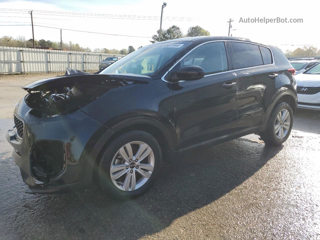 2017 Kia Sportage Lx Black vin: KNDPM3AC7H7220171