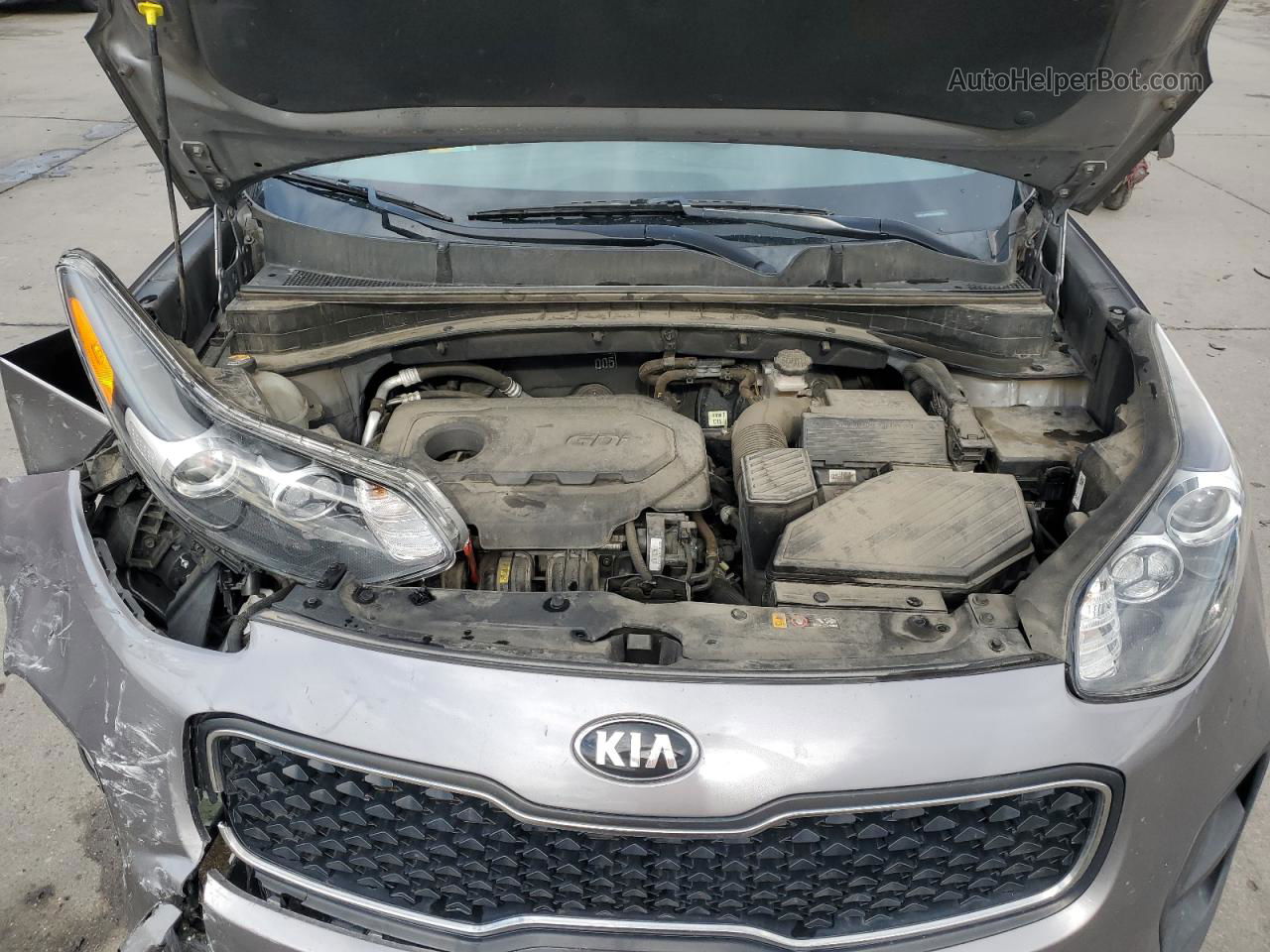 2017 Kia Sportage Lx Gray vin: KNDPM3AC7H7231185