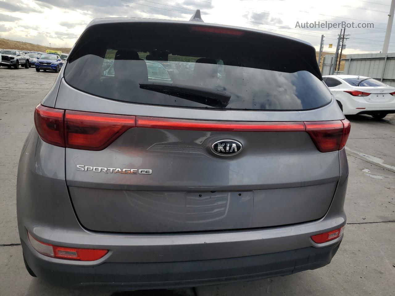 2017 Kia Sportage Lx Gray vin: KNDPM3AC7H7231185