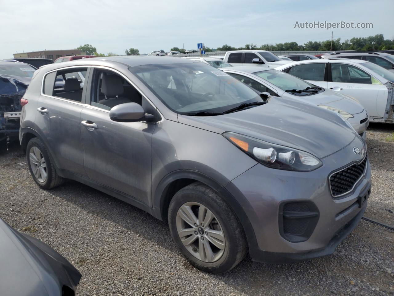 2017 Kia Sportage Lx Серый vin: KNDPM3AC7H7234734