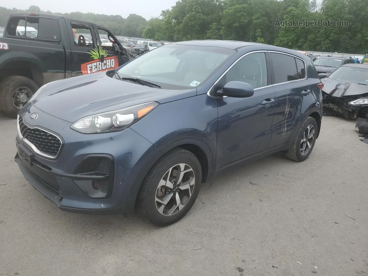 2020 Kia Sportage Lx Blue vin: KNDPM3AC7L7765635